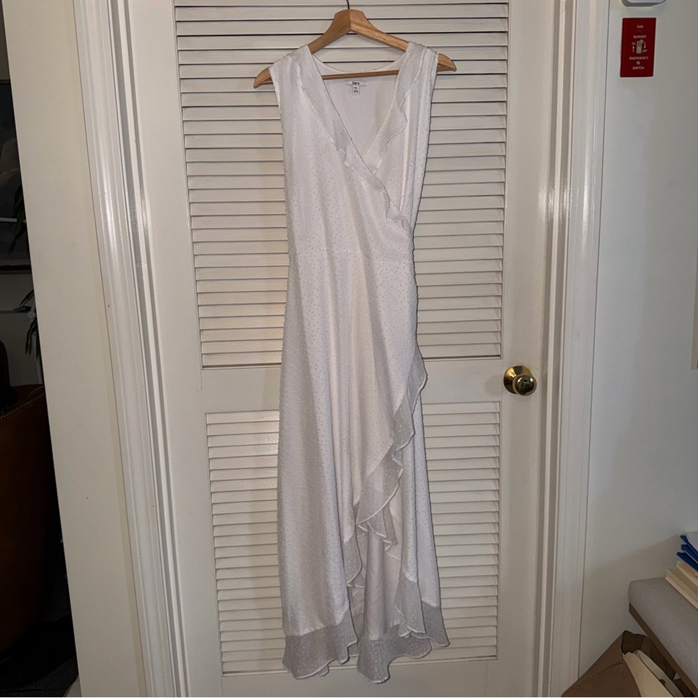 Bar III Asymmetrical White Dress